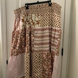 Universal Thread Women's Patchwork Maxi Skirt Tiered Multicolor Choose Your Size